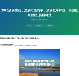 2023滴滴辅助