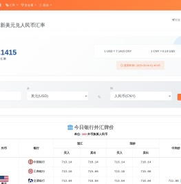 今日最新汇率,美元兑人民币汇率,在线汇率换算