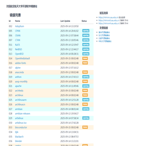 沈阳航空航天大学开源软件镜像站