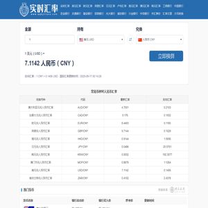 实时汇率网