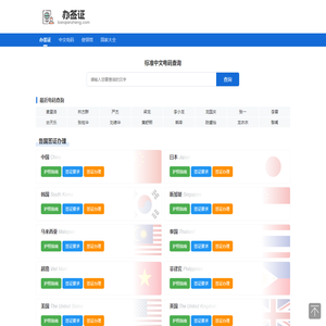 全球各国签证办理