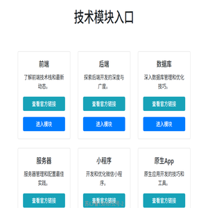 技术模块首页