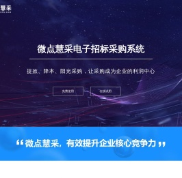 微点慧采电子招标采购系统