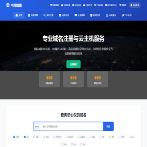 国际域名申请88元