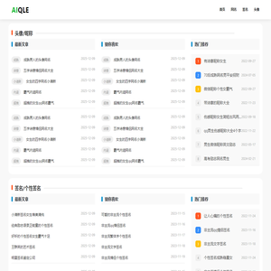 AiQLe专注分享网名昵称签名头像壁纸漫画表情文章等内容
