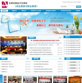 安徽省精品课程开放课程《综合素质与职业素养》