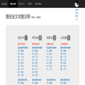 个人爱好分享(易经全文完整版六十四卦)