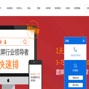 网站快速排名