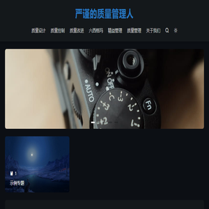 严谨的质量管理人