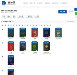 全球各国护照签证查询