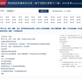 商标分类2025版