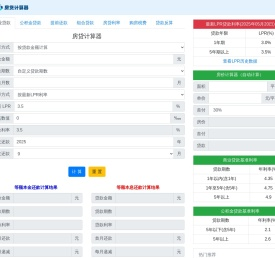 房贷计算器2025