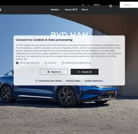 比亚迪汽车官方网站首页