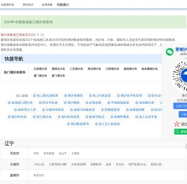潮汐表,潮汐表时间查询,全国海域港口实时潮汐表