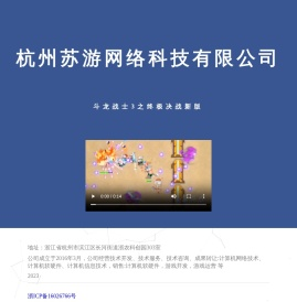杭州苏游网络科技有限公司
