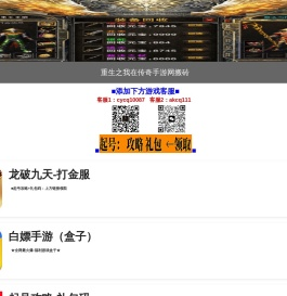 重生之我在传奇手游网搬砖