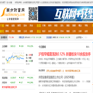 南方财富网:今日股票行情,天天基金净值